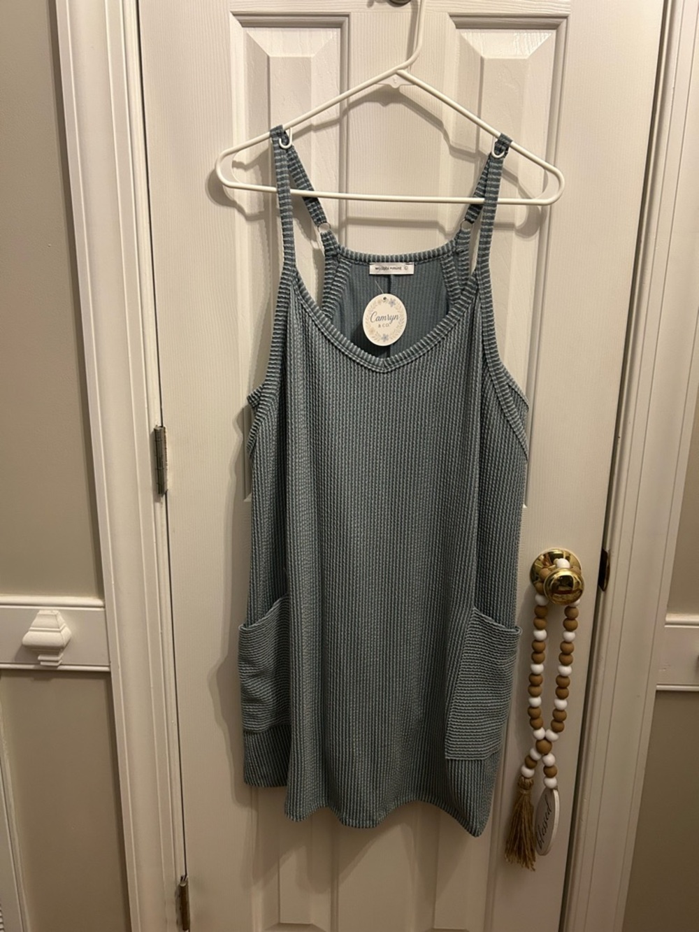 Ribbed Knit Pocket Romper/ Jumpsuit